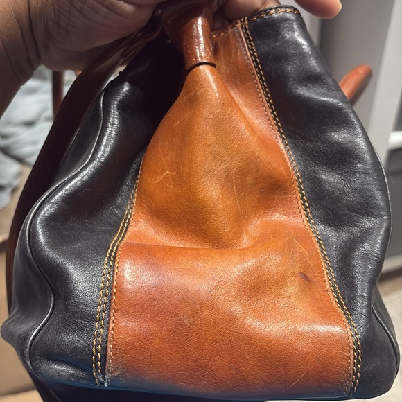 Marino Orlandi Black and Brown Shoulder Bag - Picture 7 of 8